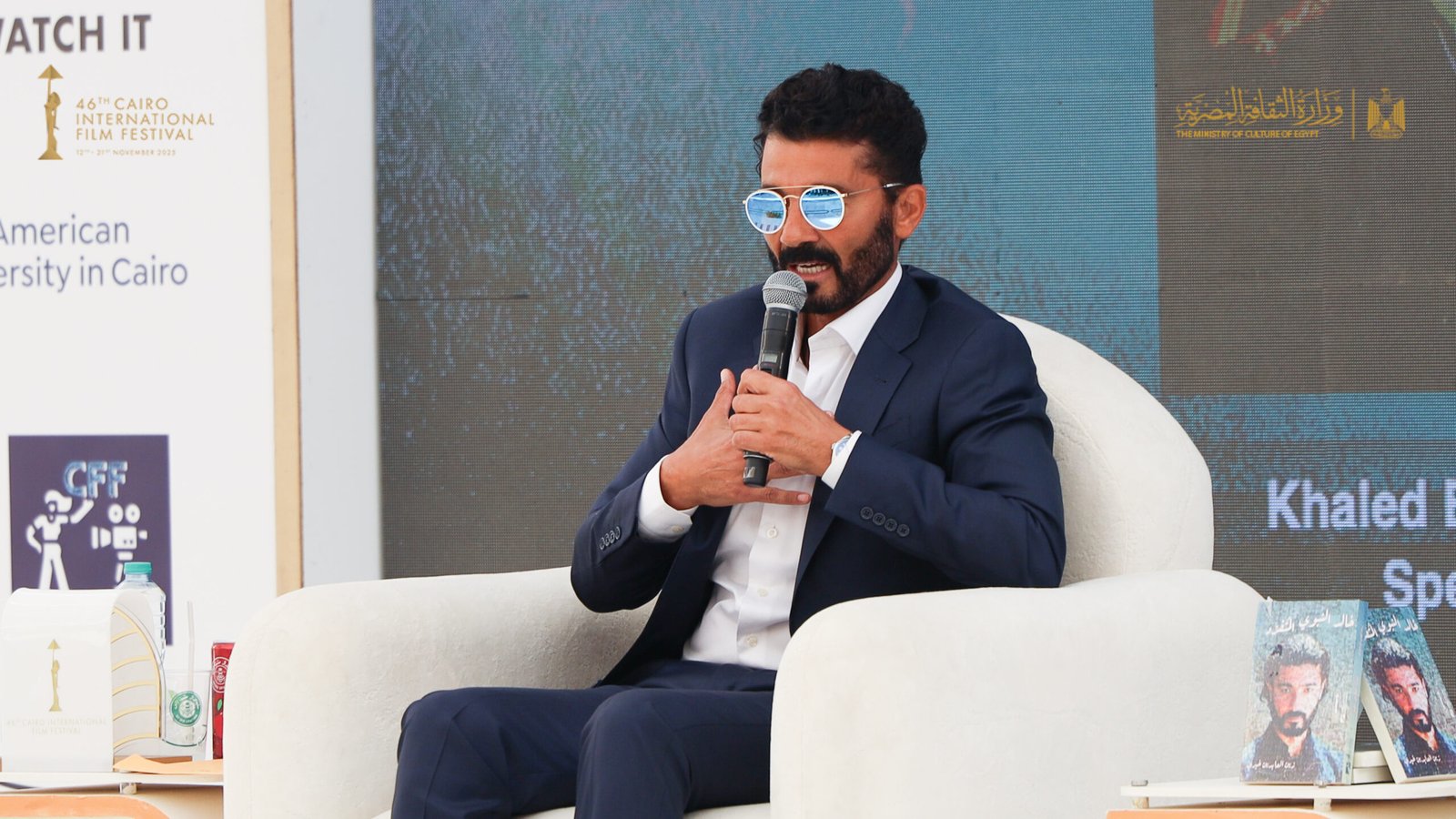 خالد النبوي في القاهرة السينمائي: إيناس الدغيدي كانت وراء عملي مع يوسف شاهين