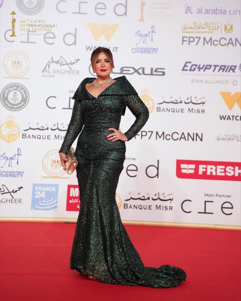 الفنانة صابرين في حفل عرض فيلم بنات الباشا في مهرجان القاهرة