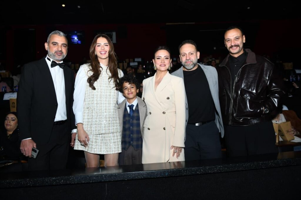 الفنانة ريهام عبد الغفور في العرض الخاص لـ فيلم خريطة رأس السنة.