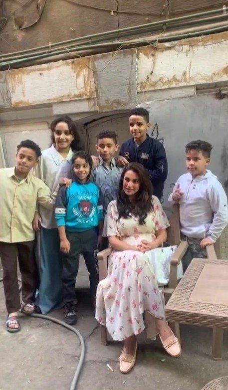 درة زروق في كواليس تصوير فيلم الملحد