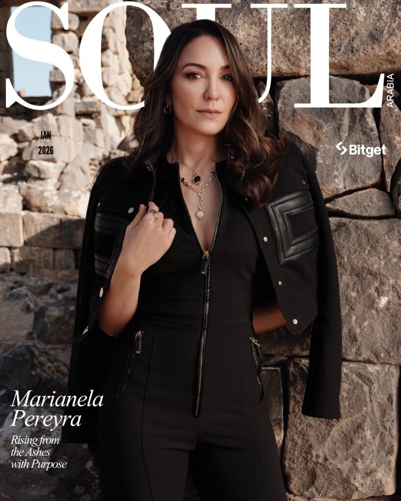 Marianela in The Rebirth Issue: Soul Arabia January 2026 at Umm El Jimal