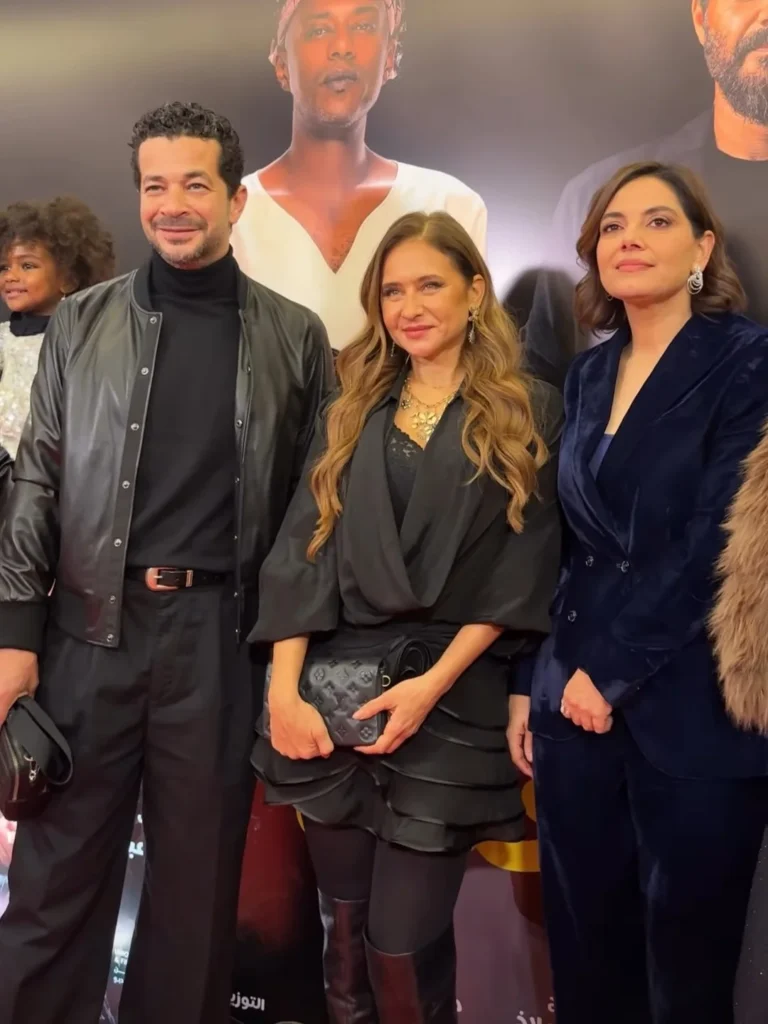 نيللي كريم وشريف سلامة في العرض الخاص لفيلم جوازة ولا جنازة