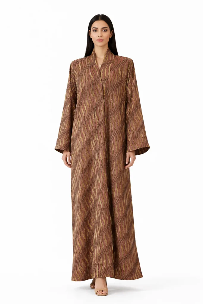 Bambah modest kaftan dress inspired by Marrakech aesthetics.