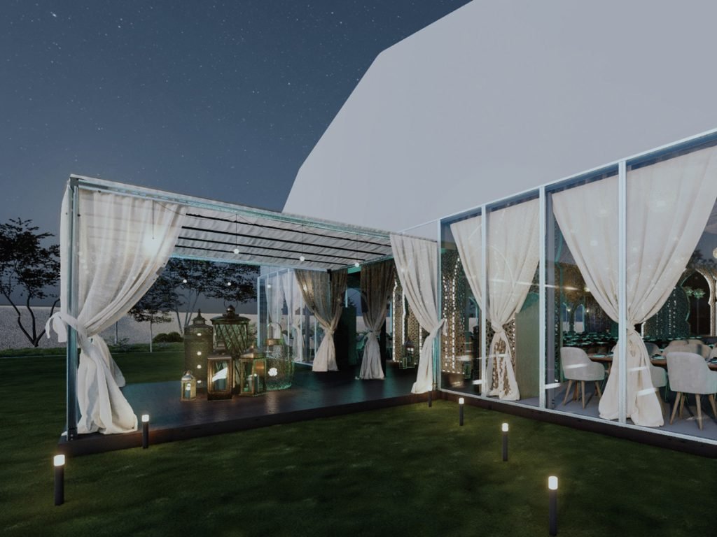 Layali Ramadan Tent setup at Kempinski Palm Jumeirah.