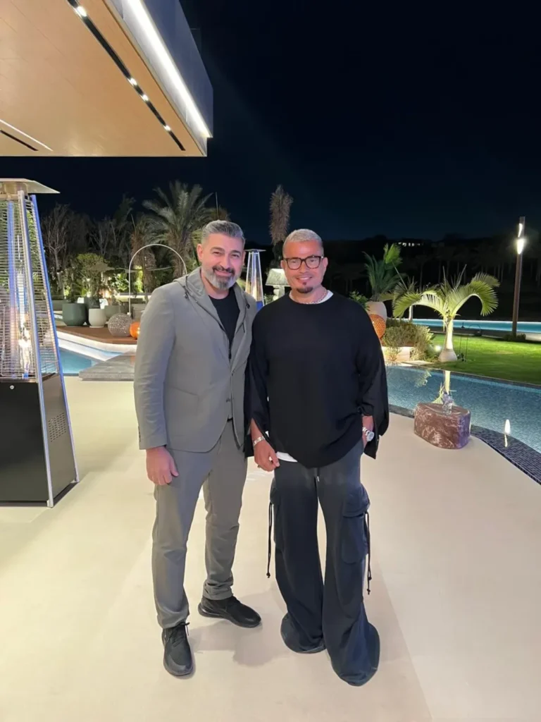 لقاء عمرو دياب وياسر جلال في سحور رمضاني بالقاهرة