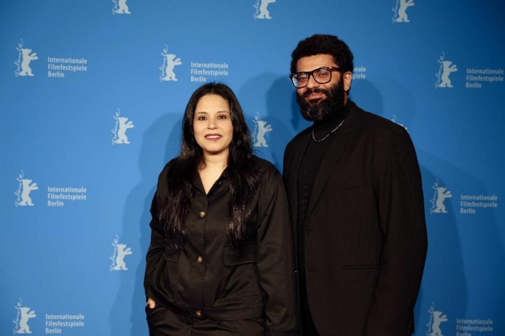 المنتجة خلود سعد ودرة بوشوشة في مهرجان برلين السينمائي الدورة 76