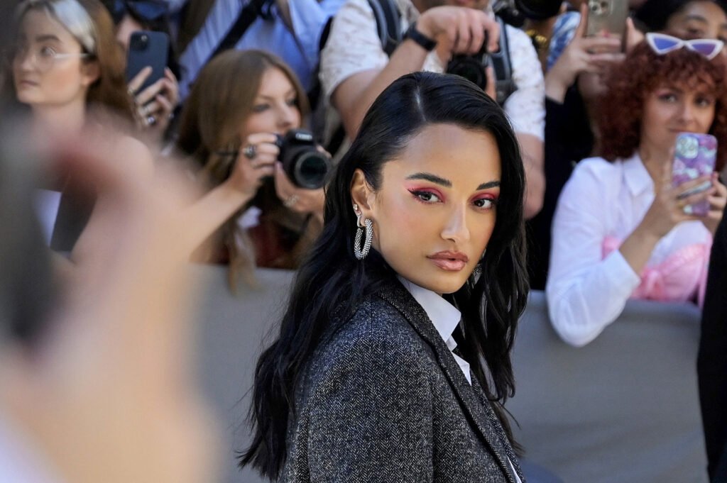 Designer Amina Muaddi attending Paris Fashion Week