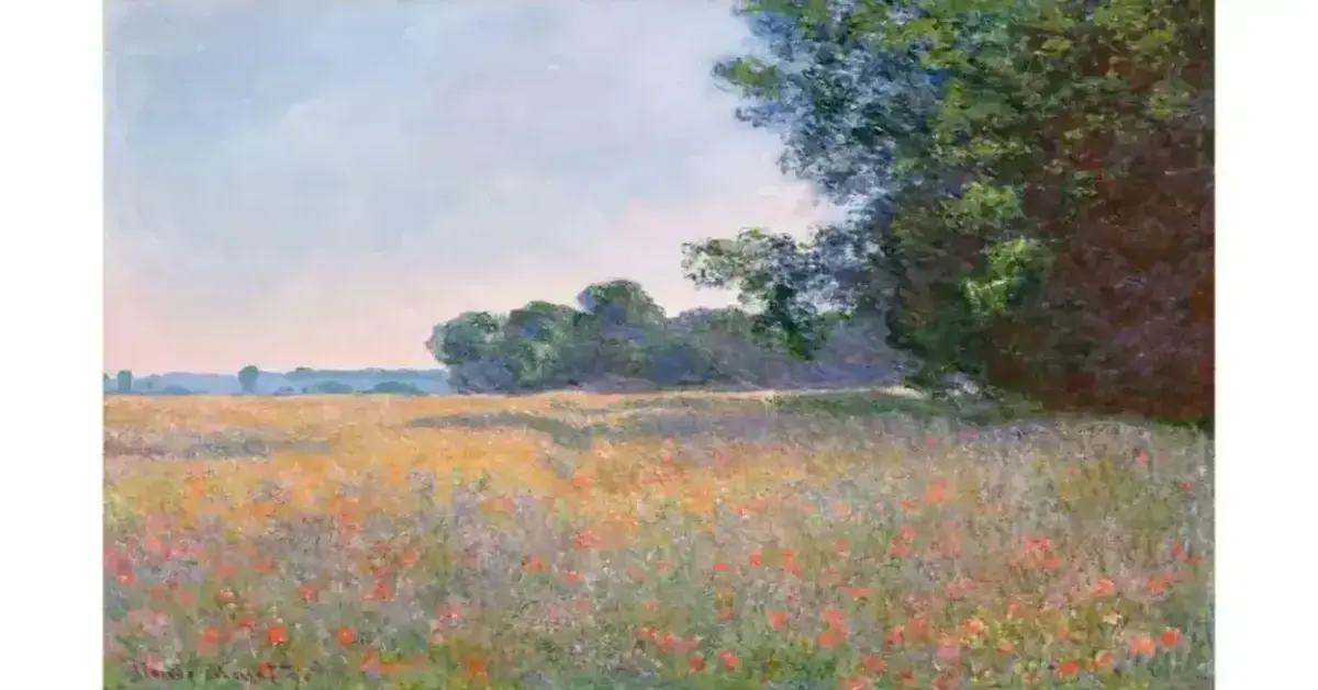 Claude Monet's Champ d'avoine et coquelicots (1890) carries a $12 million–$18 million estimate. Christie's Images LTD. 2026