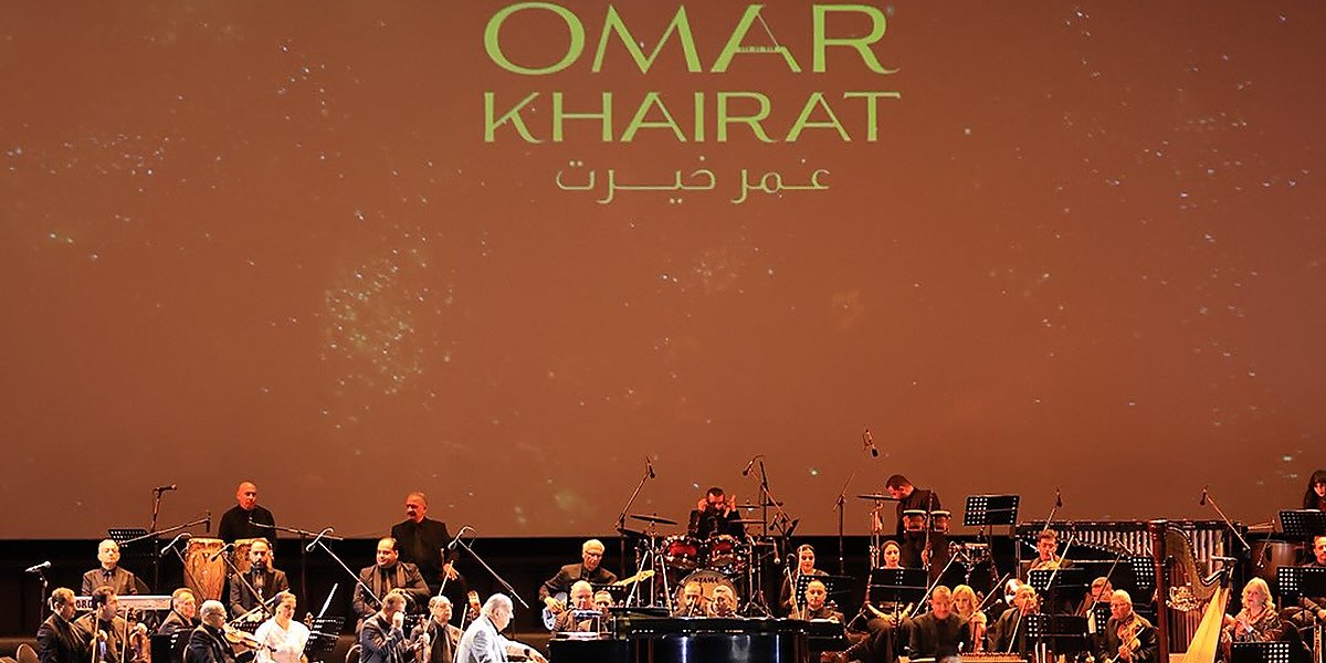 Omar Khairat at the festival plaza